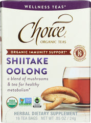 CHOICE TEA: Shiitake Oolong Mushroom Organic, 16 bg