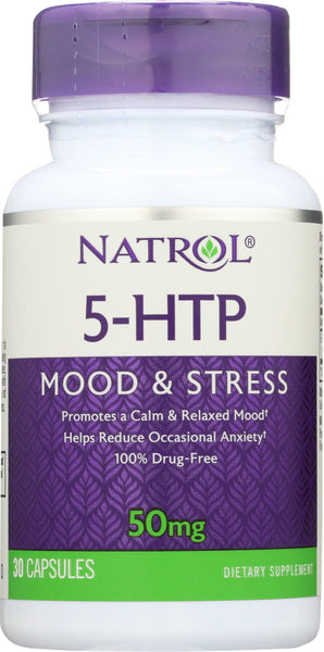 NATROL: 5-HTP 50 mg, 30 Capsules