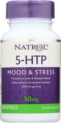 NATROL: 5-HTP 50 mg, 30 Capsules