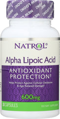 NATROL: Alpha Lipoic Acid 600 mg, 30 Capsules