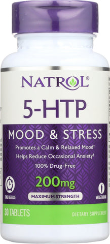 NATROL: 5-HTP 200 mg Time Release, 30 tb