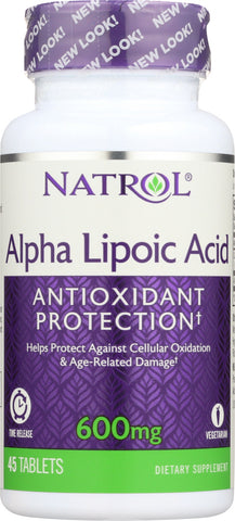 NATROL: Alpha Lipoic Acid 600 mg, 45 tb