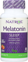 NATROL: Melatonin Strawberry Flavor 1 Mg, 90 tablets