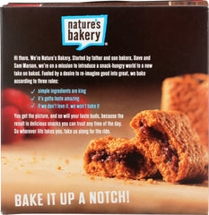 NATURE'S BAKERY: Stone Ground Whole Wheat Raspberry Fig Bar, 12 oz