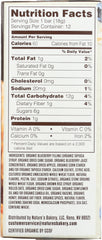 NATURES BAKERY: Organic Honey & Oat Bar Blueberry, 7.8 oz