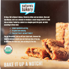 NATURES BAKERY: Organic Honey & Oat Bar Blueberry, 7.8 oz