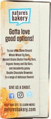 NATURES BAKERY: Organic Honey & Oat Bar Blueberry, 7.8 oz