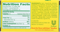 KNORR: Vegetarian Vegetable Bouillon 6 Cubes, 2.1 Oz