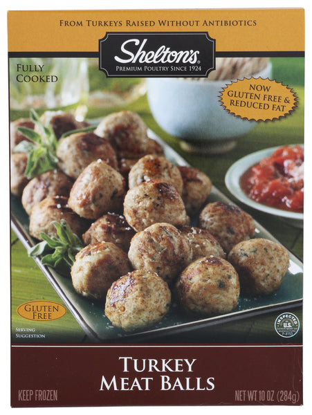 SHELTON'S: Turkey Meat Balls, 10 oz