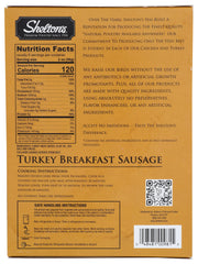 SHELTON'S POULTRY: Turkey Breakfast Sausage, 12 oz