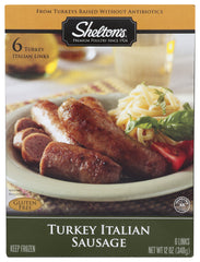 SHELTON'S POULTRY: Turkey Italian Sausage, 12 oz