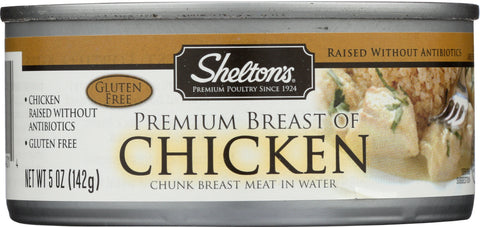 SHELTON'S: Premium Breast of Chicken in Water, 5 oz