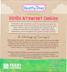 HEALTHY TIMES: Cookies Arrowroot Vanilla, 5 oz