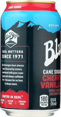 BLUE SKY: Cane Sugar Soda Cherry Vanilla 6-12oz, 72 oz