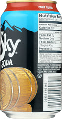 BLUE SKY: Cane Sugar Soda Root Beer 6-12oz, 72 oz