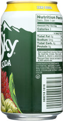 BLUE SKY: Zero Sugar Soda Ginger Ale 6-12oz, 72 oz