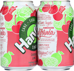 HANSEN: Cane Soda Cherry Lime 6-12oz, 72 oz