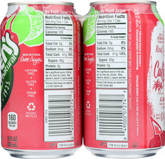 HANSEN: Cane Soda Cherry Lime 6-12oz, 72 oz