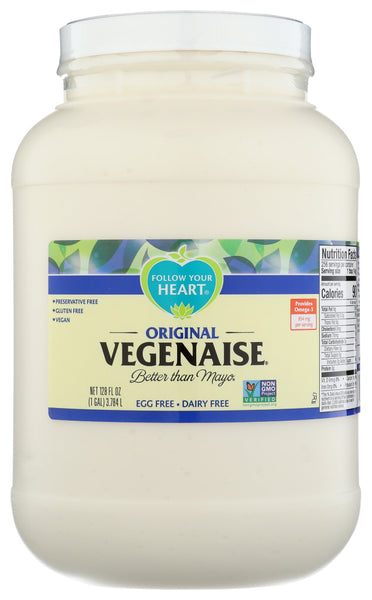 FOLLOW YOUR HEART: Vegenaise Original, 1 gal