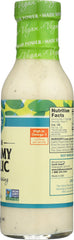 FOLLOW YOUR HEART: Vegan Creamy Garlic Salad Dressing, 12 oz