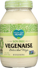 FOLLOW YOUR HEART: Vegenaise Soy-Free Dressing And Sandwich Spread, 32 oz