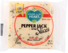 FOLLOW YOUR HEART: Pepper Jack Style Cheese Alternative Slices, 7 oz