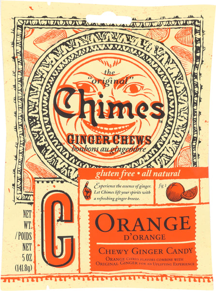 CHIMES: Orange Ginger Chews Bag, 5 oz