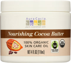 AURA CACIA: Cocoa Butter Org 4 oz