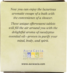 AURA CACIA: Aromatherapy Shower Tablets Purifying Eucalyptus 3 tablets (1 oz each), 3 oz