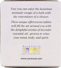 AURA CACIA: Aromatherapy Shower Tablets Relaxing Lavender 3 tablets (1 oz each), 3 oz