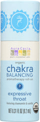 AURA CACIA: Chakra Balancing Aromatherapy Roll On Expressive Throat, 0.31 oz