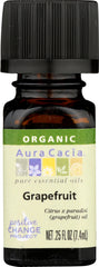 AURA CACIA: Organic Grapefruit Essential Oil, 0.25 oz