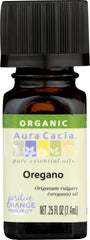 AURA CACIA: Organic Oregano Essential Oil, 0.25 oz