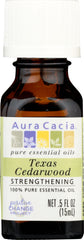 AURA CACIA: 100% Pure Essential Oil Texas Cedarwood, 0.5 Oz