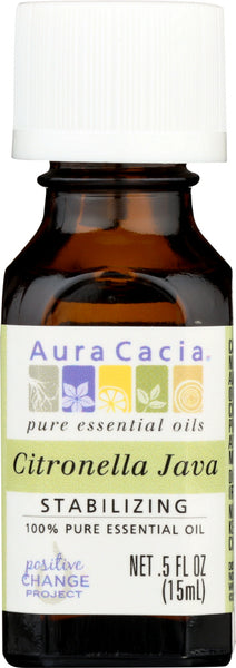 AURA CACIA: 100% Pure Essential Oil Citronella Java, 0.5 Oz