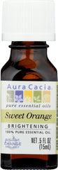 AURA CACIA: 100% Pure Essential Oil Sweet Orange, 0.5 Oz