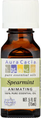 AURA CACIA: 100% Pure Essential Oil Spearmint, 0.5 Oz