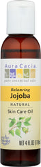 AURA CACIA: Natural Skin Care Oil Jojoba Balancing, 4 Oz