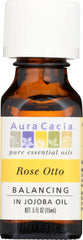 AURA CACIA: Rose Otto in Jojoba Oil, 0.5 oz