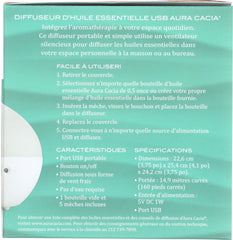 AURA CACIA: USB Diffuser Essential Oil Aromatherapy 1 ea