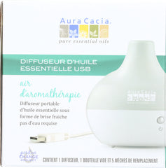 AURA CACIA: USB Diffuser Essential Oil Aromatherapy 1 ea