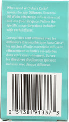 AURA CACIA: Wicks Essential Oil Replacement 10 pk