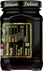DICKINSON: Black Sweet Cherry Preserves, 10 oz