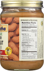 MARANATHA: Organic Peanut Butter No Stir Crunchy, 16 oz