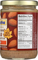 MARANATHA: All Natural No Stir Raw Maple Almond Butter Creamy, 12 oz