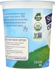 STONYFIELD: Organic Fat Free Plain Yogurt, 32 oz