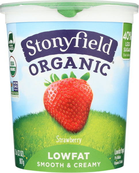 STONYFIELD: Organic Low Fat Strawberry Yogurt, 32 oz