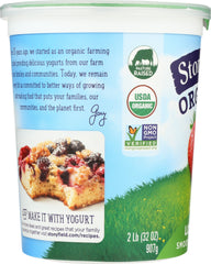 STONYFIELD: Organic Low Fat Strawberry Yogurt, 32 oz