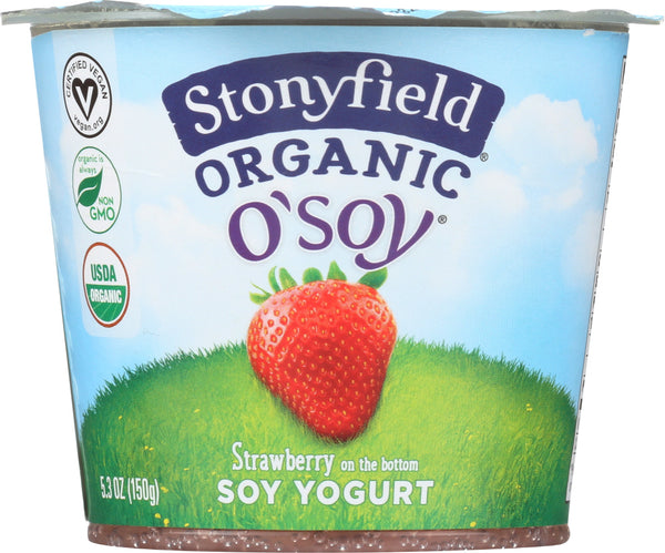 STONYFIELD: Organic Made from Soy Strawberry, 5.3 oz