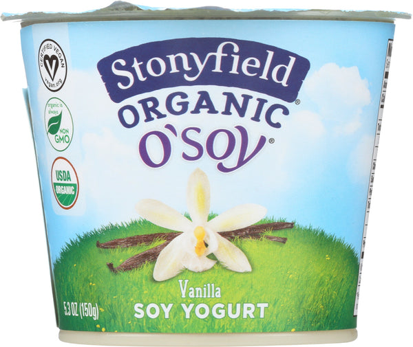 STONYFIELD: Organic Made from Soy Vanilla, 5.3 oz